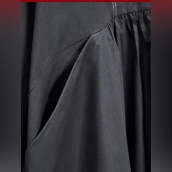 ZARA WOMAN ESPECIAL EDITION TOPSTITCHED MINI DRESS SIZE S COLOR GREY NWT - Picture 7 of 10